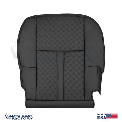 Fits 2010 - 2019 Lincoln MKT Driver Side Bottom Leather Seat Cover, Perforated - OEM-Style Replacement Seat Cover