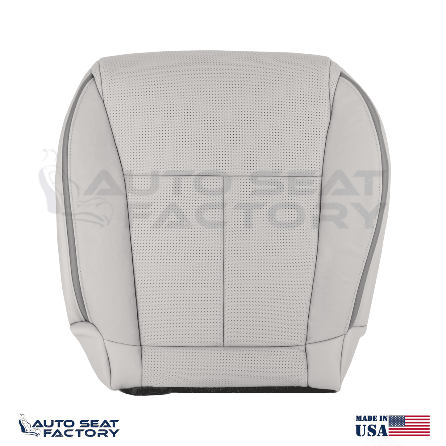 2006 - 2010 Fits Infiniti M45 M35 Bottom RIGHT Gray Leather Seat Covers. Perf. - OEM-Style Replacement Seat Cover