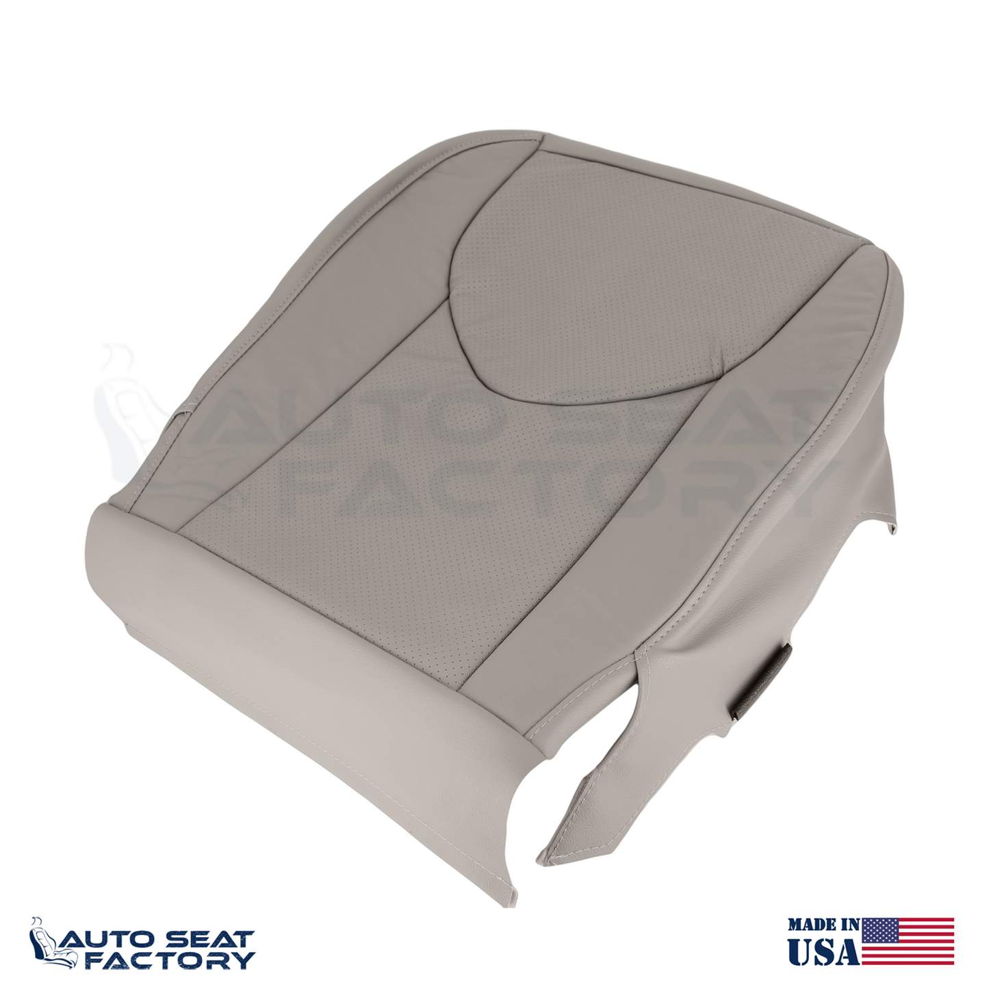 2006 - 2008 Fits Toyota RAV4 Perforated PASSENGER Taupe Vinyl Seat Covers 2PCS - OEM-Style Replacement Seat Cover