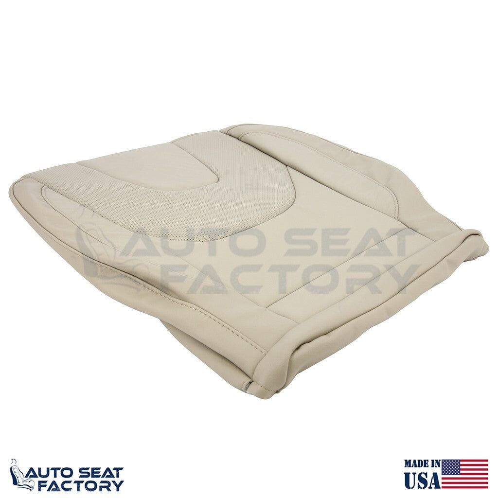 Fits 2013 - 2017 Ford Edge Titanium Perf. Driver Top Bottom Tan Vinyl Seat Cover - OEM-Style Replacement Seat Cover