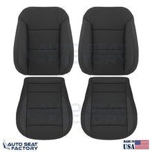 2019 - 2023 GMC Sierra Driver & Passenger Black Cloth Seat Covers (Square) - OEM-Style Replacement Seat Cover