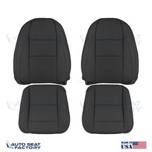 Fits 2007 - 2010 Volvo C70 Left & Right Top & Bottom Black Leather Seat Covers - OEM-Style Replacement Seat Cover