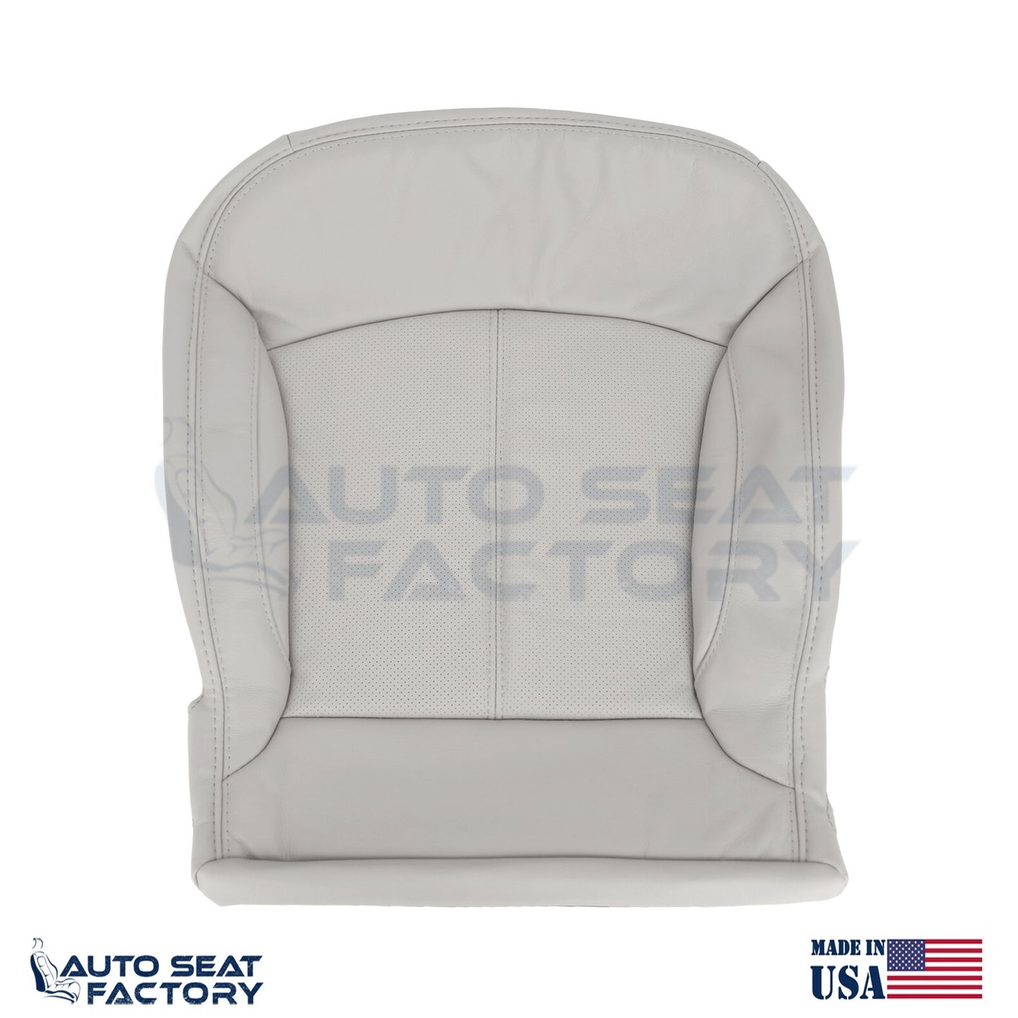Fits 2010 - 2013 Buick LaCrosse RIGHT Top & Bottom Gray Vinyl Seat Covers, Perf. - OEM-Style Replacement Seat Cover