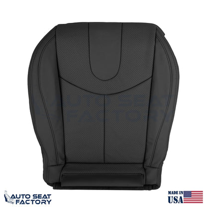 2009 - 2013 Fits Infiniti G37 CONVERTIBLE Bottom Black Vinyl Seat Cover, Perf. - OEM-Style Replacement Seat Cover