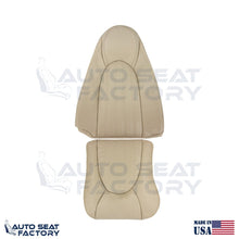 Fits 1997 - 2000 Jaguar XK8 Driver Side Top & Bottom Tan Leather Seat Covers - OEM-Style Replacement Seat Cover