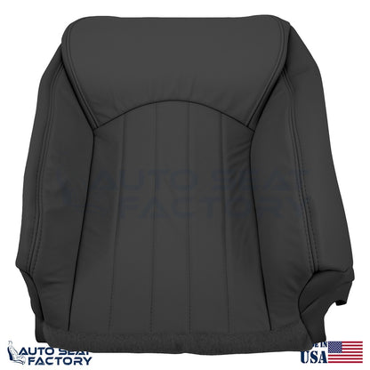 2014 - 2017 Fits Infiniti QX50 Driver Top & Bottom Black Leather Seat Covers - OEM-Style Replacement Seat Cover