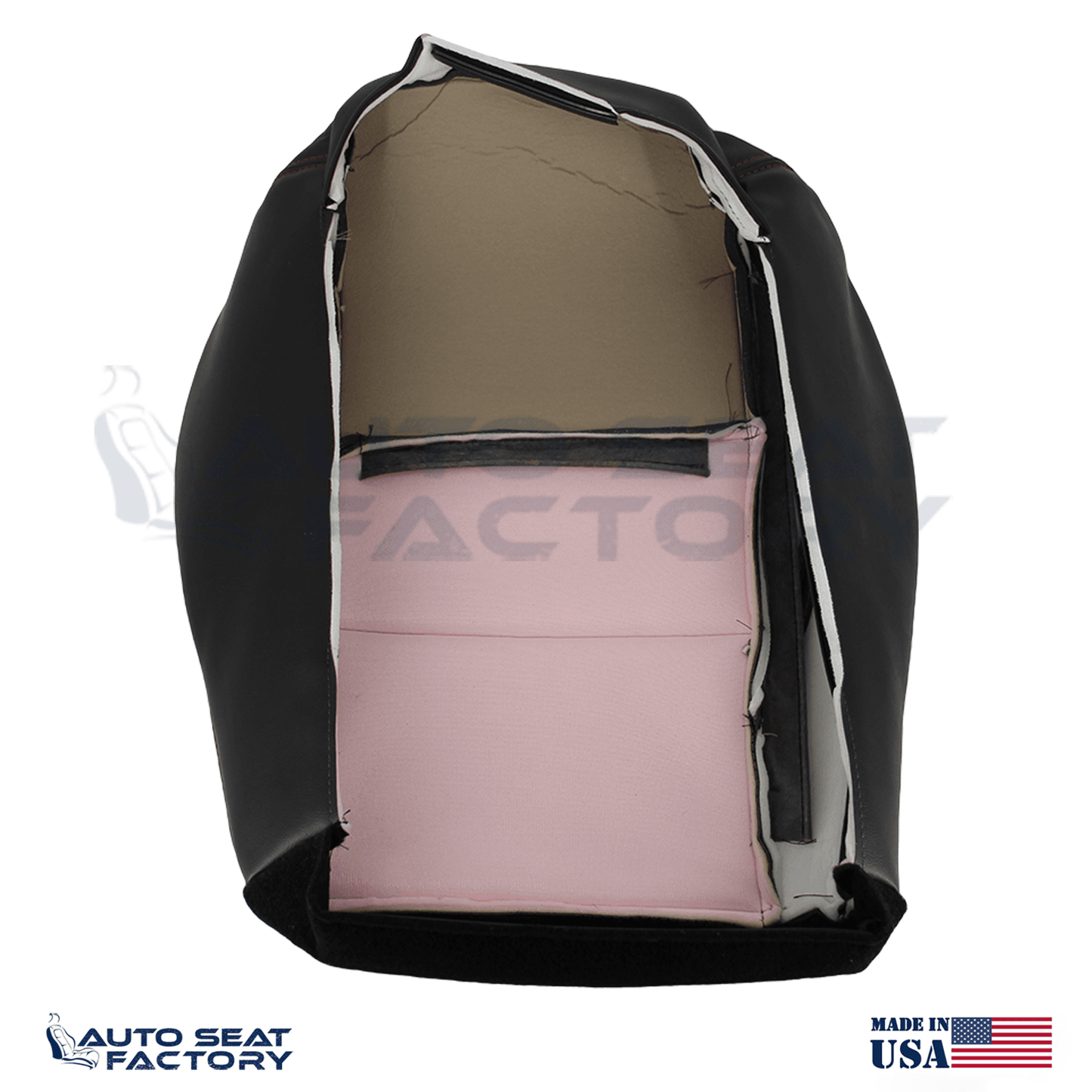 Replacement Black Seat Cover Fits 2006 - 2010 Dodge Charger RT Front Bottoms - OEM-Style Replacement Seat Cover