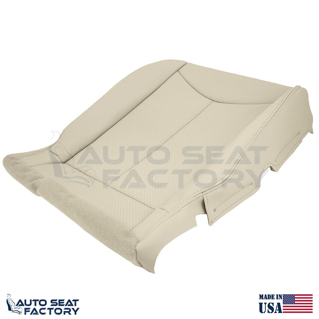 2009 - 2013 Fits Infiniti G37 Coupe Front 2PC Bottom Tan Vinyl Seat Cover, Perf. - OEM-Style Replacement Seat Cover