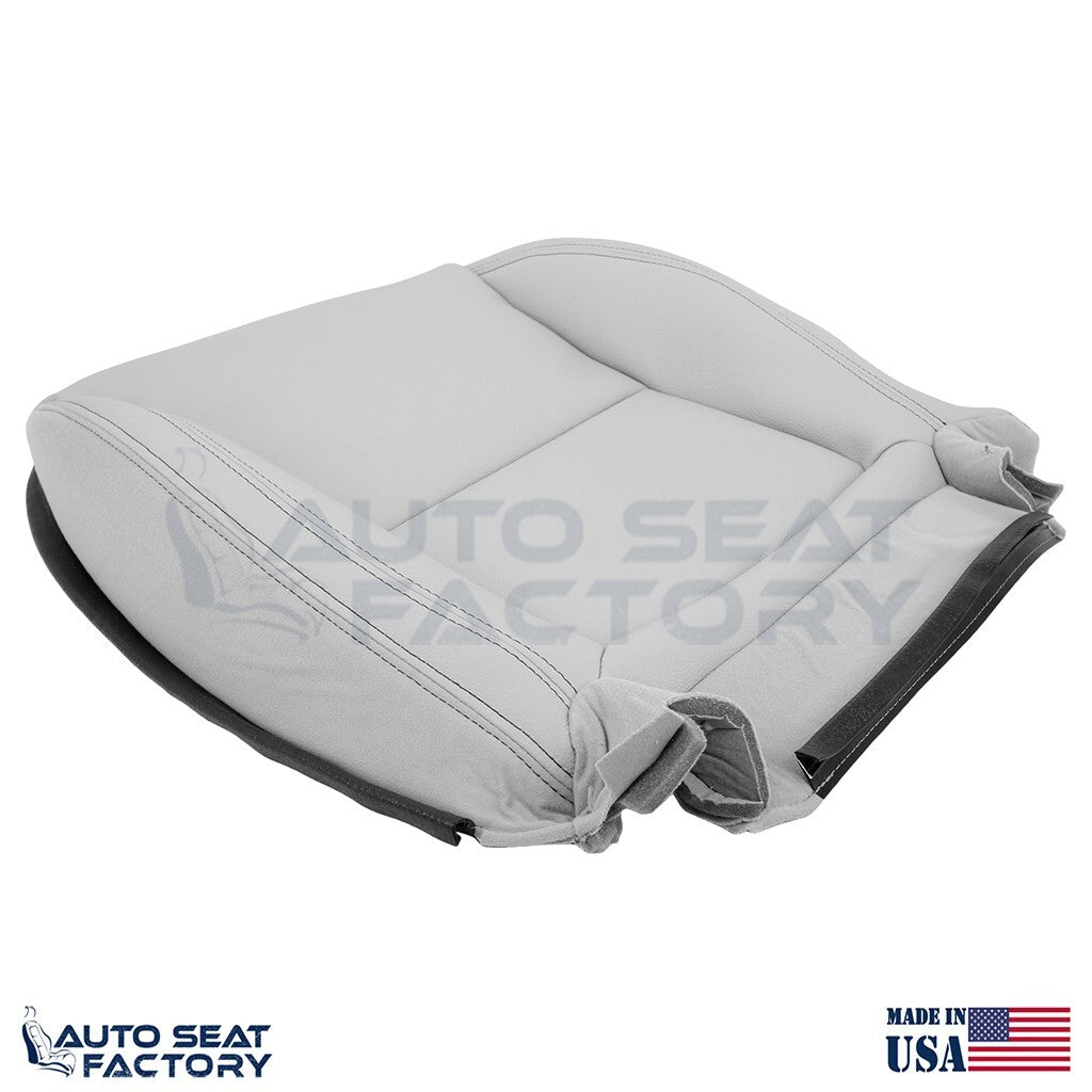 Fits 2012 - 2016 Mercedes Benz SLK PASSENGER Bottom Gray Vinyl Seat Cover - OEM-Style Replacement Seat Cover