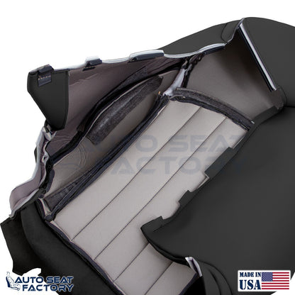 2014 - 2017 Fits Infiniti QX50 Driver & Passenger Top Black Leather Seat Covers - OEM-Style Replacement Seat Cover