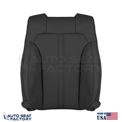 Fits 2009 - 2012 Lincoln MKS Front Top Black Vinyl Seat Covers, Perforated 2PC - OEM-Style Replacement Seat Cover