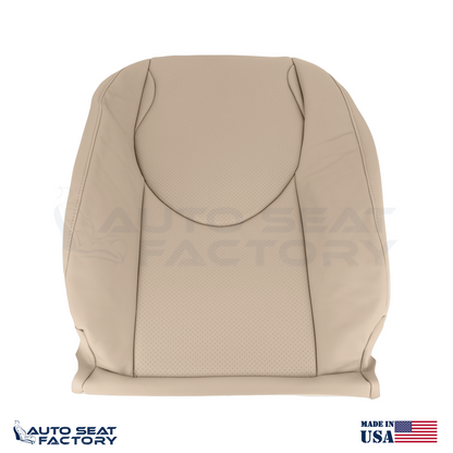 2009 - 2012 FITS Toyota RAV4 Driver Top & Bottom Beige Seat Covers Perforated VL - OEM-Style Replacement Seat Cover