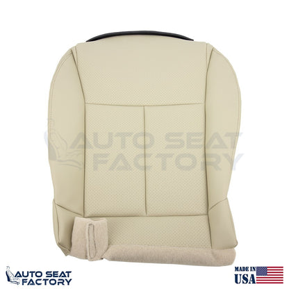 2006 - 2010 Fits Infiniti M45 M35 Bottom Wheat Leather Seat Covers, Perf. 2PC - OEM-Style Replacement Seat Cover