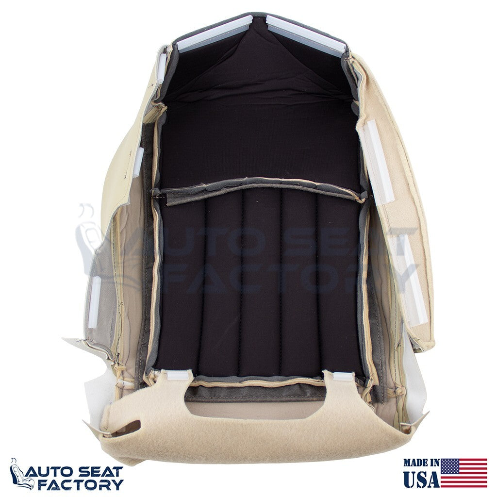 2014 - 2017 Fits Infiniti QX50 PASSENGER Side Bottom Wheat Leather Seat Cover - OEM-Style Replacement Seat Cover