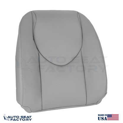2006 - 2012 Fits Toyota RAV4 Perforated Left & Right Top Gray Vinyl Seat Covers - OEM-Style Replacement Seat Cover
