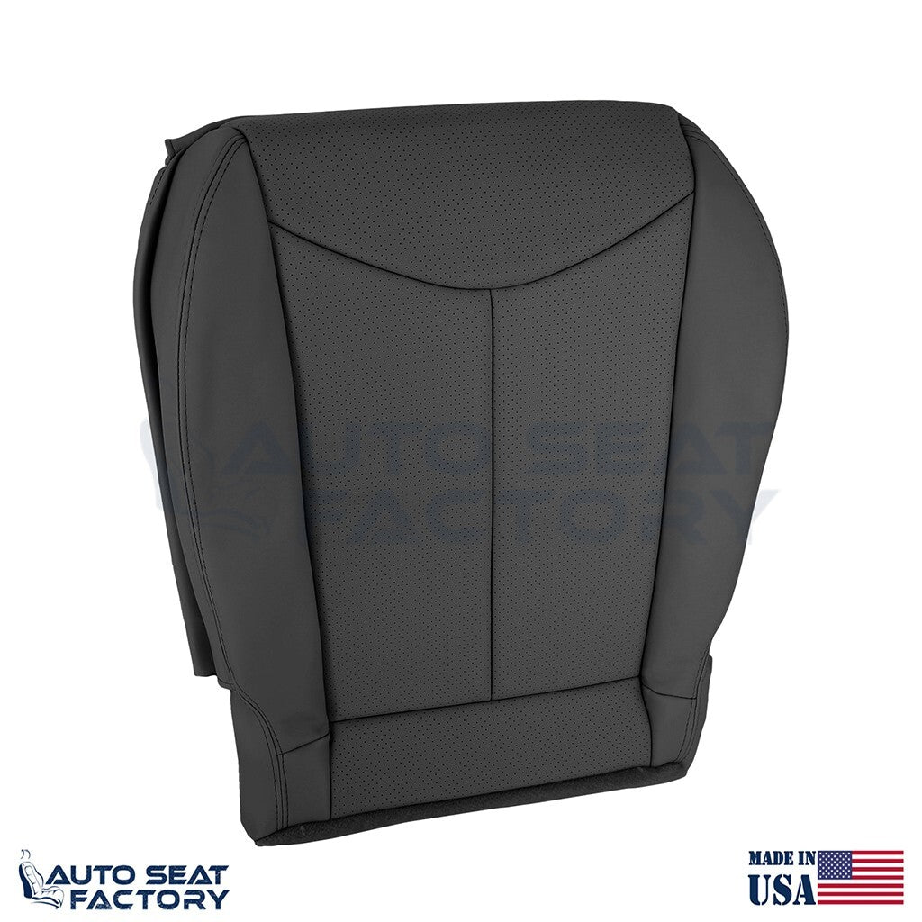 2009 - 2013 Fits Infiniti G37 Coupe Front Black Vinyl Seat Covers, Perf. 4PCS - OEM-Style Replacement Seat Cover