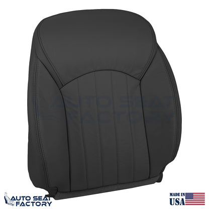 2014 - 2017 Fits Infiniti QX50 PASSENGER Top & Bottom Black Vinyl Seat Covers - OEM-Style Replacement Seat Cover