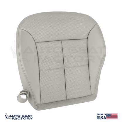 Fits 2007-2010 Lincoln MKX Perforated Left & Right Bottom Gray Vinyl Seat Covers - OEM-Style Replacement Seat Cover