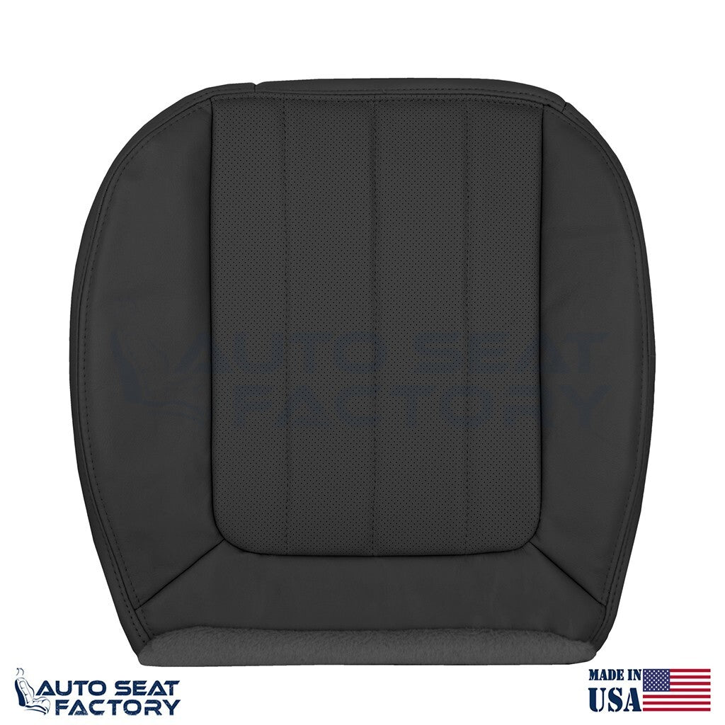 2003 - 2006 Fits Lincoln LS Driver Bottom Black Vinyl Seat Cover, Perforated - OEM-Style Replacement Seat Cover