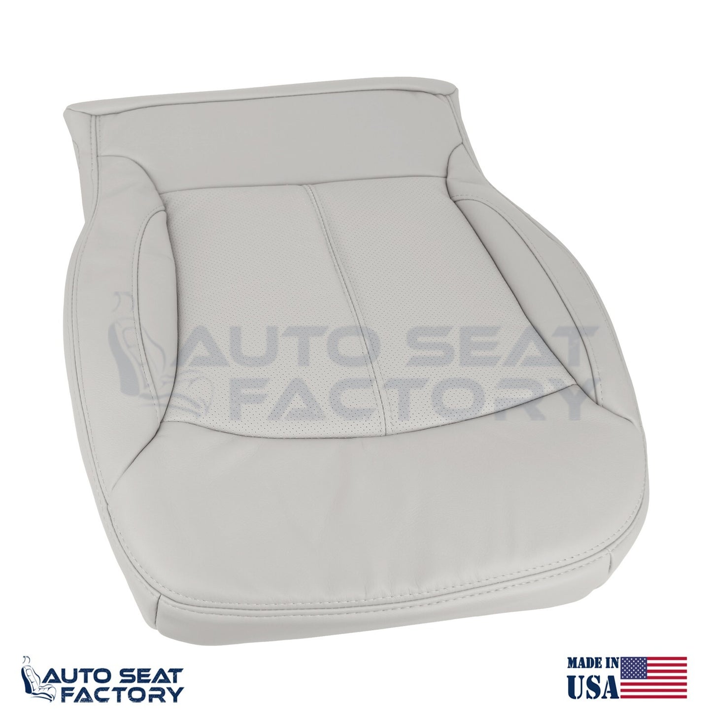 Fits 2010 - 2013 Buick LaCrosse RIGHT Top & Bottom Gray Vinyl Seat Covers, Perf. - OEM-Style Replacement Seat Cover