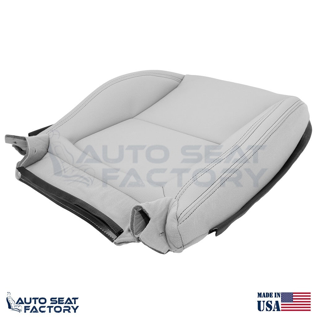 Fits 2012 - 2016 Mercedes Benz SLK Driver Bottom Gray Vinyl Seat Cover - OEM-Style Replacement Seat Cover