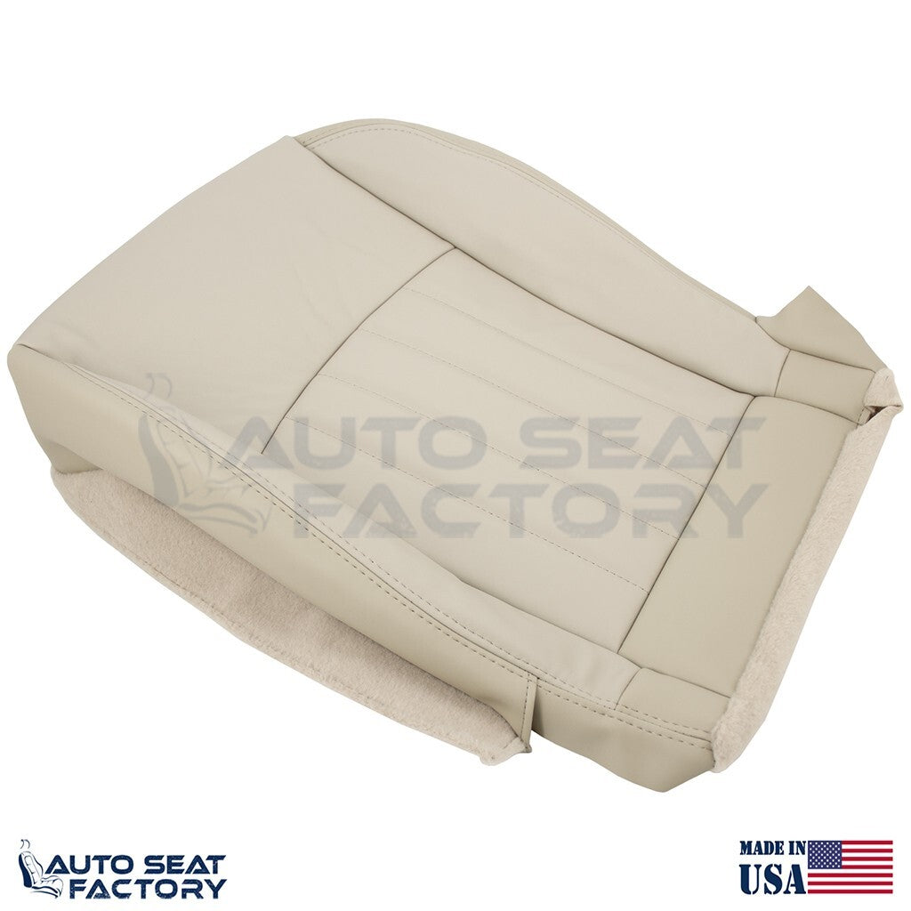2014 - 2017 Fits Infiniti QX50 PASSENGER Side Bottom Wheat Leather Seat Cover - OEM-Style Replacement Seat Cover