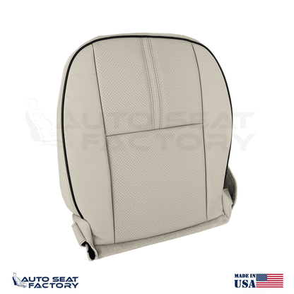 Fits 2010 - 2012 Lincoln MKZ Driver Bottom Tan Leather Seat Cover, Perforated - OEM-Style Replacement Seat Cover