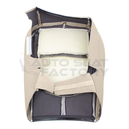 2009 - 2015 Fits Jaguar XF X2 PASSENGER Bottom Tan Leather Seat Cover, Perf. - OEM-Style Replacement Seat Cover