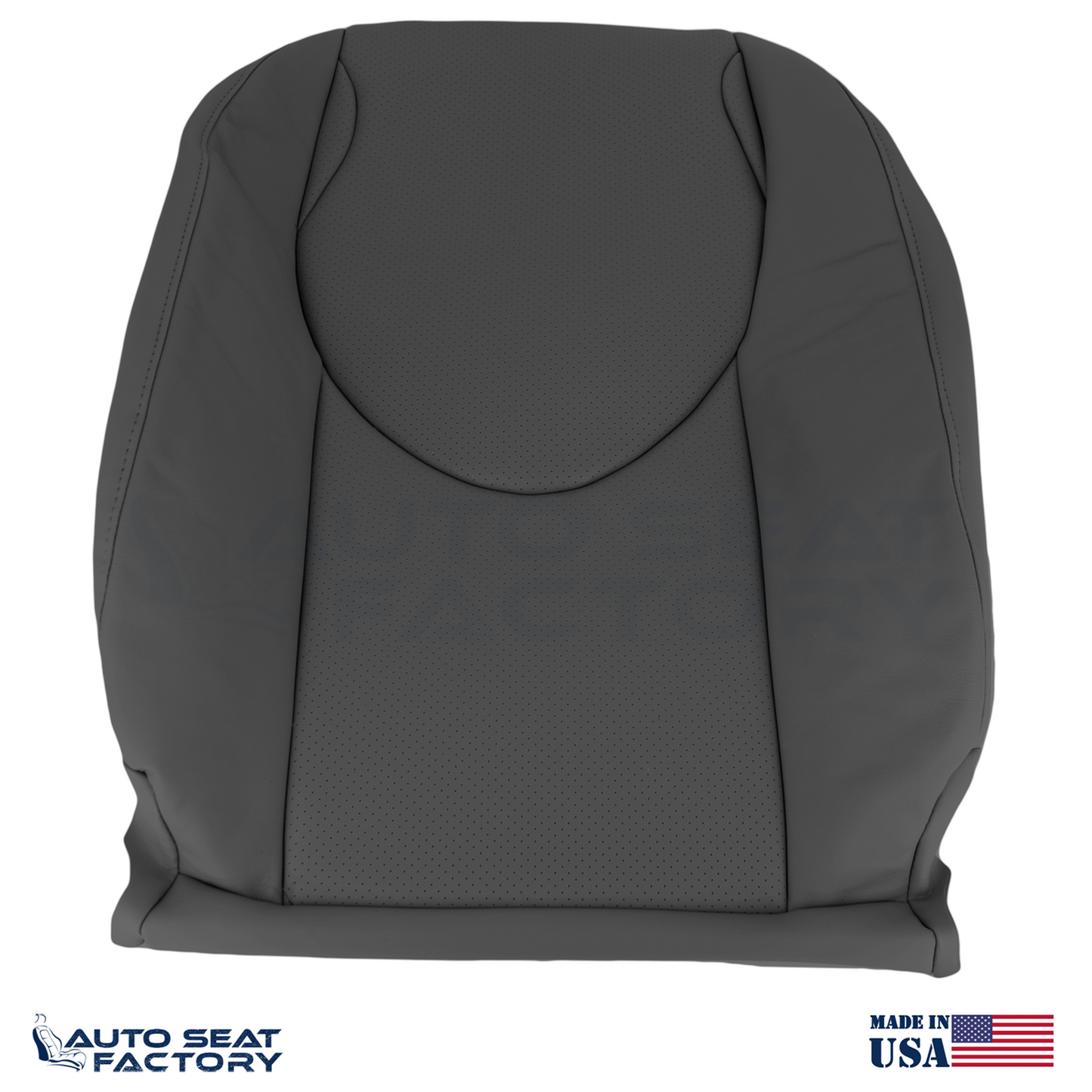 2006 - 2012 Fits Toyota RAV4 Perforated Driver Side Top Black Vinyl Seat Cover - OEM-Style Replacement Seat Cover