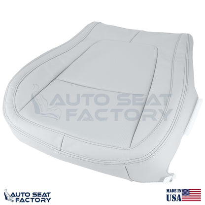 2009 - 2015 Fits Jaguar XF X2 Driver Bottom Gray Leather Seat Cover, Perforated - OEM-Style Replacement Seat Cover