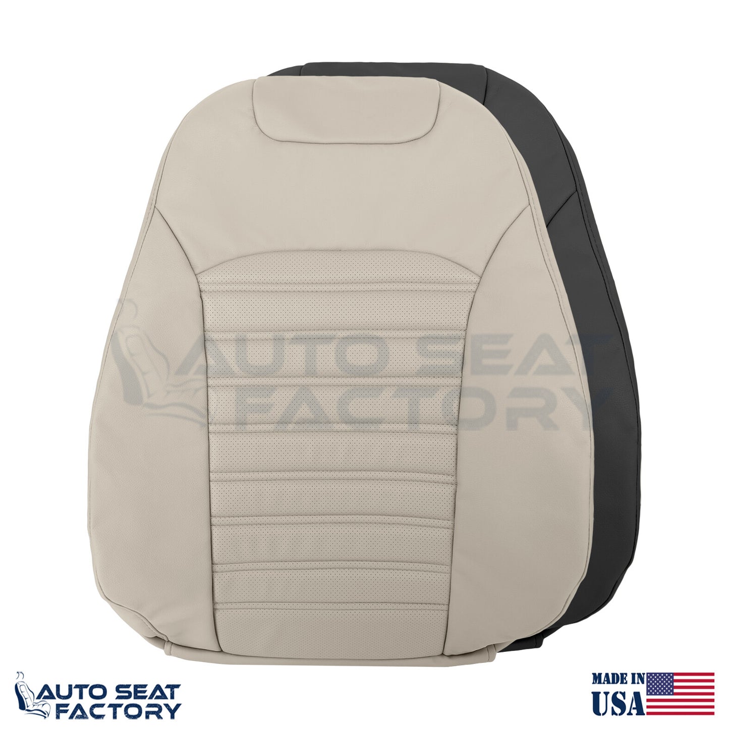 Fits 2013 - 2017 Ford Fusion Driver Side Upper Vinyl Replacement Seat Cover - OEM-Style Replacement Seat Cover