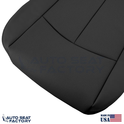 2014 -2020 Fits Infiniti Q50 PASSENGER Bottom Black Vinyl Seat Cover, PERFORATED - OEM-Style Replacement Seat Cover