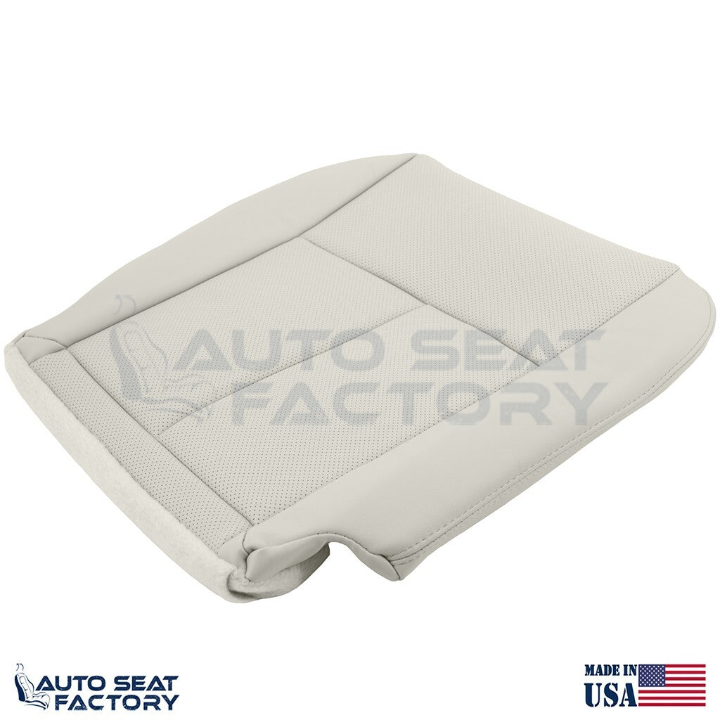 2014 - 2020 Fits Infiniti Q50 PASSENGER Bottom Gray Vinyl Seat Cover, PERFORATED - OEM-Style Replacement Seat Cover