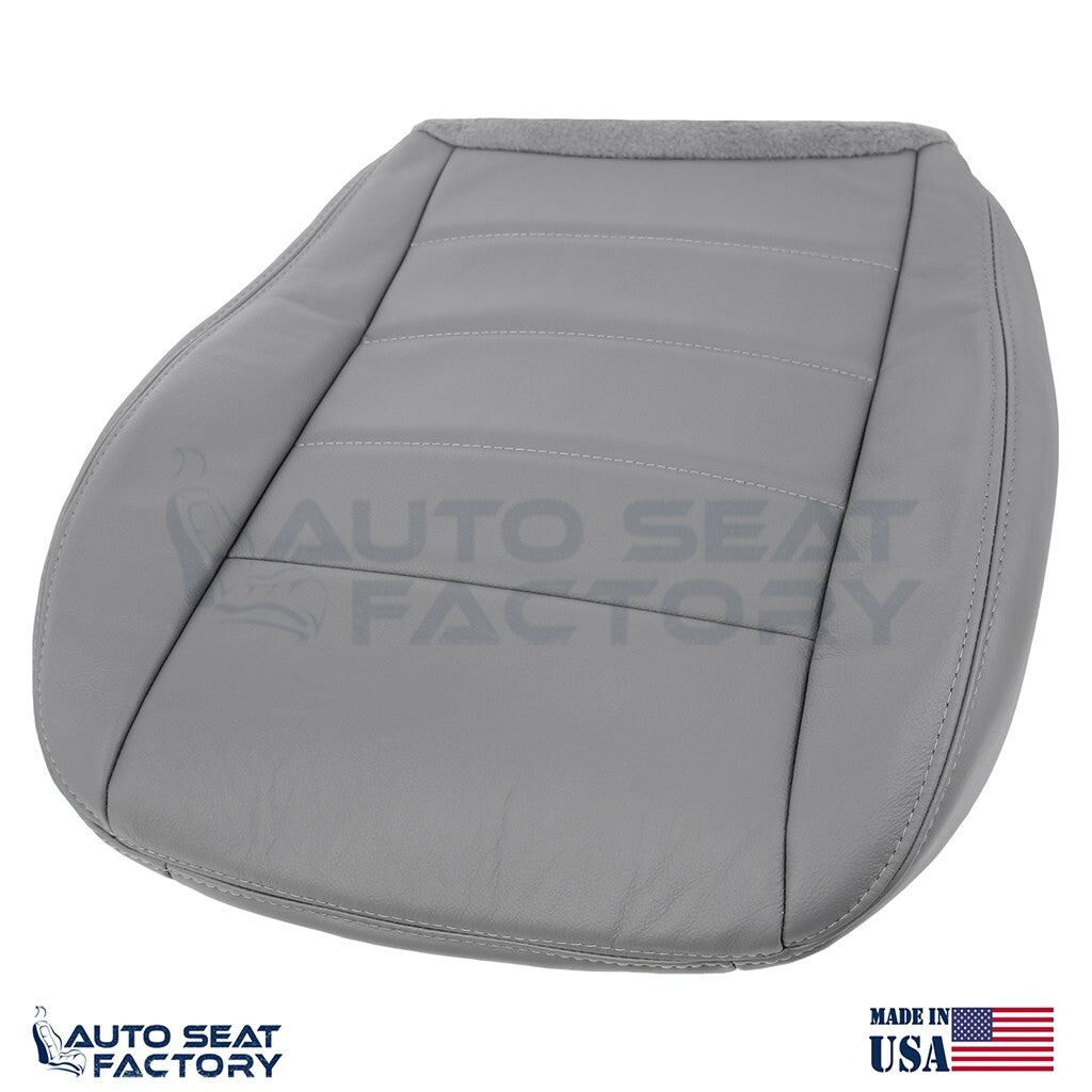 Fits 2006 - 2008 Dodge Magnum Driver Bottom Solid Lt Slate Gray Vinyl Seat Cover - OEM-Style Replacement Seat Cover