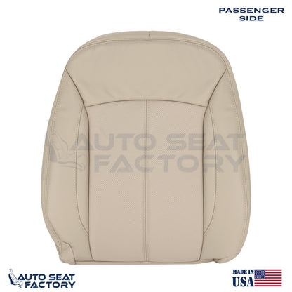 Fits 2010 - 2013 Buick LaCrosse RIGHT Top & Bottom Tan Vinyl Seat Covers, Perf. - OEM-Style Replacement Seat Cover