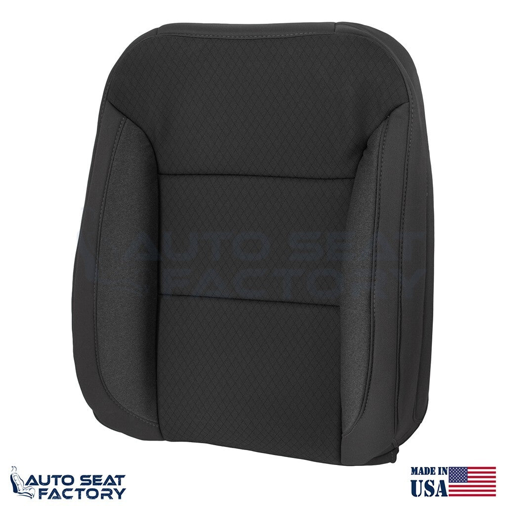 Replacement 2019 - 2023 GMC Sierra LEFT & RIGHT Top Black Cloth Seat Covers - OEM-Style Replacement Seat Cover