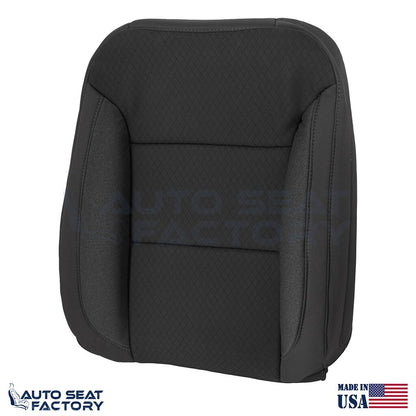 Replacement 2019 - 2023 GMC Sierra LEFT & RIGHT Top Black Cloth Seat Covers - OEM-Style Replacement Seat Cover