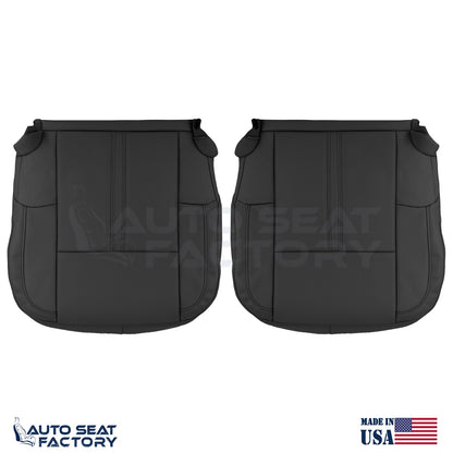 Fits 2009 -2012 Lincoln MKS Front Bottom Black Vinyl Seat Covers, Perforated 2PC - OEM-Style Replacement Seat Cover