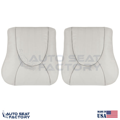 Replacement 1997 - 2000 Jaguar XK8 Driver & Passenger Bottom Leather Seat Covers - OEM-Style Replacement Seat Cover