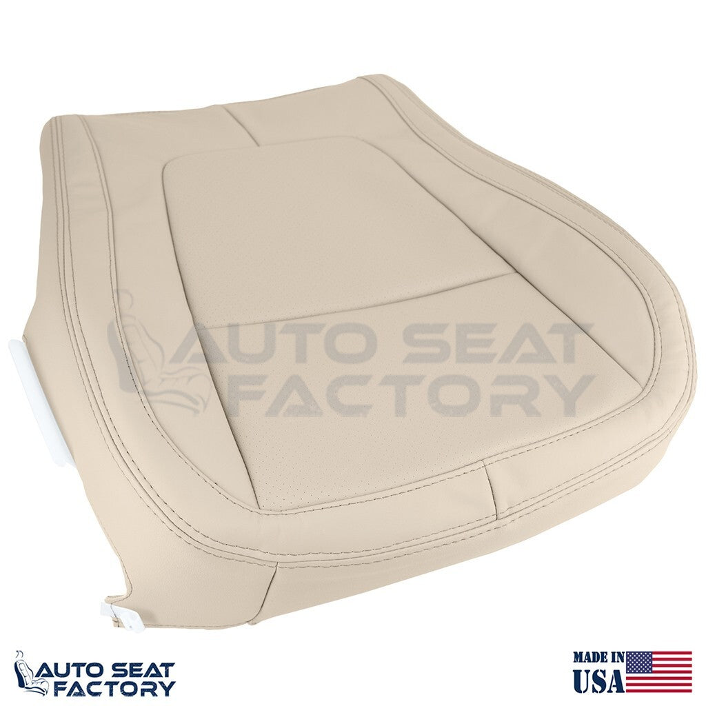 2009 - 2015 Fits Jaguar XF X2 RIGHT Bottom Tan Vinyl Seat Cover, Perforated - OEM-Style Replacement Seat Cover