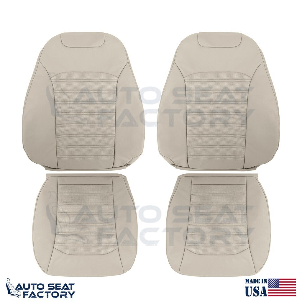 Replacement Dune Tan Vinyl Seat Cover SET For Ford Fusion 2013 - 2017 - OEM-Style Replacement Seat Cover