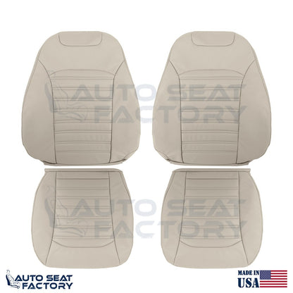 Replacement Dune Tan Vinyl Seat Cover SET For Ford Fusion 2013 - 2017 - OEM-Style Replacement Seat Cover