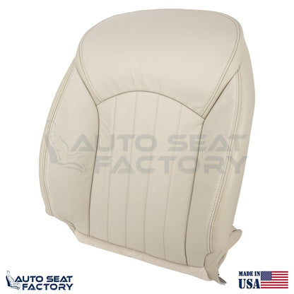 2014 - 2017 Fits Infiniti QX50 PASSENGER Top & Bottom Wheat Vinyl Seat Covers - OEM-Style Replacement Seat Cover