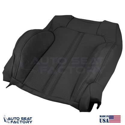 Fits 2009 - 2012 Lincoln MKS Front Top Black Vinyl Seat Covers, Perforated 2PC - OEM-Style Replacement Seat Cover