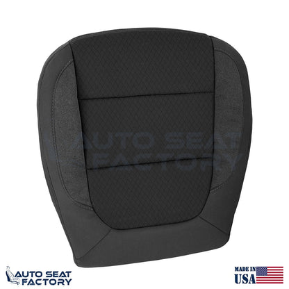 2019 - 2022 Chevy Silverado GMC Sierra Right Left Bottom Black Cloth Seat Covers - OEM-Style Replacement Seat Cover