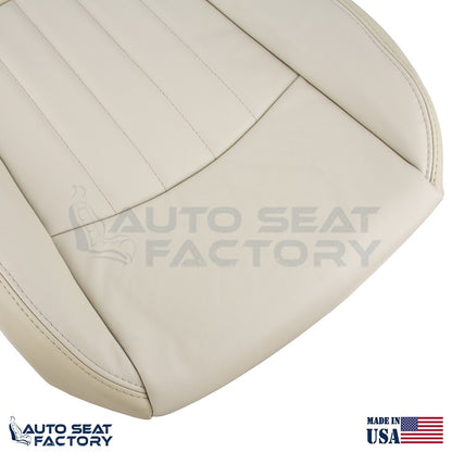2014 - 2017 Fits Infiniti QX50 Driver Top & Bottom Wheat Vinyl Seat Covers - OEM-Style Replacement Seat Cover
