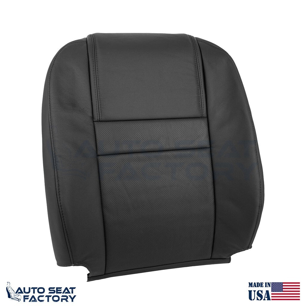 Fits 2006 2007 Chevy Monte Carlo Left Right Top Perf. Black Vinyl Seat Covers - OEM-Style Replacement Seat Cover