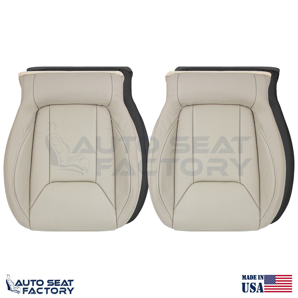 2017 - 2021 Fits Subaru Impreza Perforated Front Bottom Vinyl Seat Cover 2PCS - OEM-Style Replacement Seat Cover
