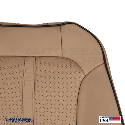 2011 - 2015 Lincoln MKX Perforated Driver Side Top Canyon Vinyl Seat Cover - OEM-Style Replacement Seat Cover