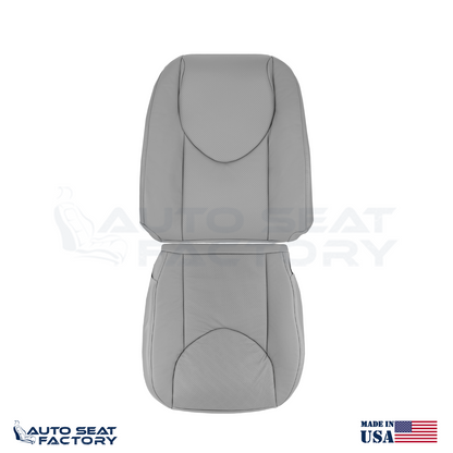 2006 -2012 Fits Toyota RAV4 Front Left Right Ash Gray Leather Seat Covers, Perf. - OEM-Style Replacement Seat Cover
